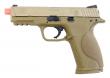 M&P 9 Smith & Wesson Tan Full Size Semi/Full Auto GBB Pistol by Cybergun